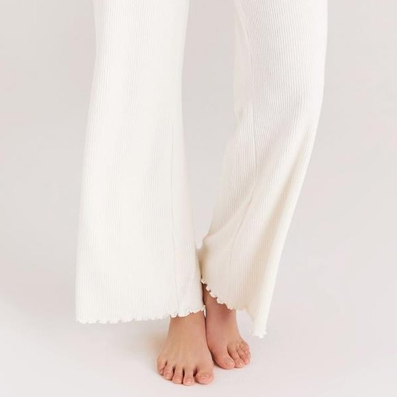 NWT Z Supply Ivory Lounging Around Rib Pant Size M - Picture 3 of 4